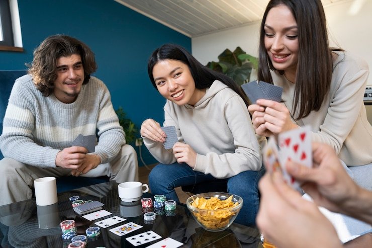 Live casino table with professional croupier and multi-camera broadcast